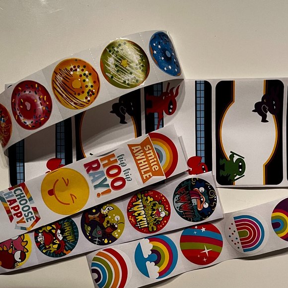 Sticker Assortment! (Rainbows, Donuts, Gross and Ninja) - Picture 2 of 8